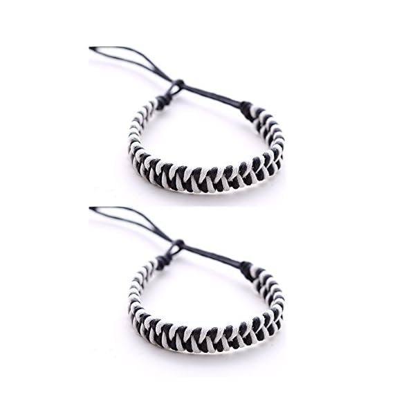 2 pulseras de amistad unisex DonDon de colores, pulseras para la pareja, modelo a elegir | DeHippies.com