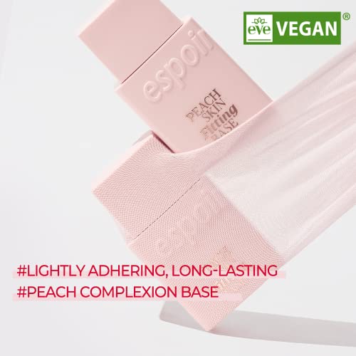 Espoir Peach Skin Fitting Base 30Ml Spf 41 Pa++++ | Lightly Adhering, Long-Lasting Peach Complexion Face Foundation Primer | Correcting Skin Texture And Covering Pores | Korean Makeup #TOP1