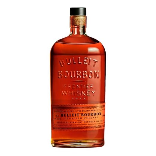 Bulleit Bourbon Frontier Whiskey, High Rye Whiskey gebrannt und gereift nach der Kentucky Tradition, 1 x 0,7l