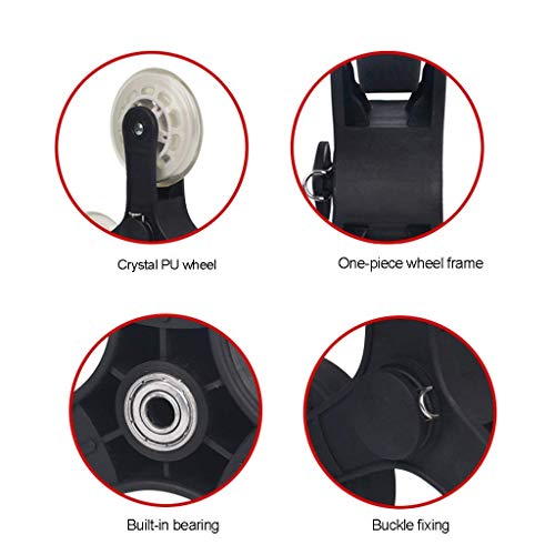 Leichter faltbarer Einkaufstrolley Cart2Wheel aus Edelstahl für Lebensmittel und Gepäckträger, einfaches Push-Pull-Design für bequemes Einkaufen und Reisen – Bild 4