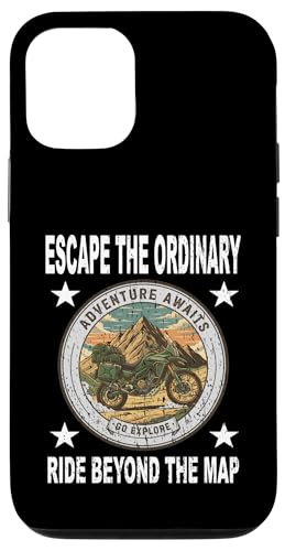 ESCAPE THE ORDINARY RIDE BEYOND MAP ���[�^�[�T�C�N���A�h�x���`���[�B �X�}�z�P�[�X iPhone 12/12 Pro �p