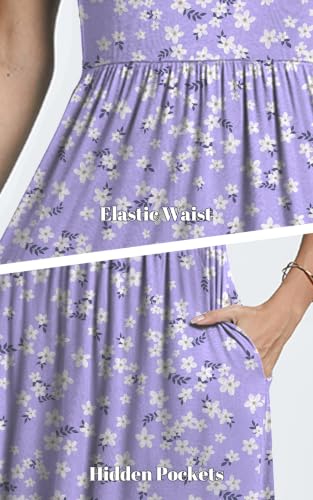 Image of Womens Short Sleeve Empire Waist Dresses Casual Summer Dress