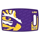 YouTheFan NCAA LSU Tigers Logo Series Cutting Board, Team Colors