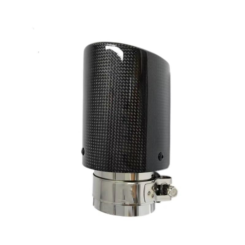 Silencieux échappement carbone 70-101mm avec finitions en acier haut de gamme pour voiture sport