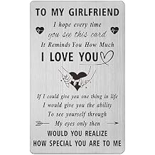 Gezxin Mothers Day Card for Girlfriend, I Love My Girlfriend Birthday Anniversary Just Because Long Distance Easter Gifts