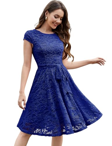 MUADRESS Women's Lace Cocktail Wedding Party Dress
