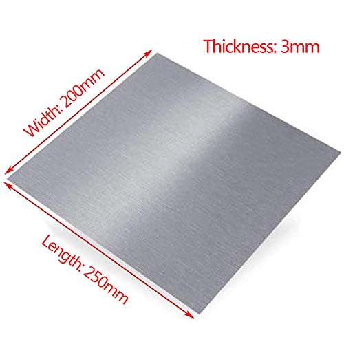 IQQI 6061 Aluminium Plaat, Goede Weerstand Tegen Corrosie, Voor Decoratie En DIY (Dikte 3Mm 200 × 250 / 200X300mm),200… - Image 3