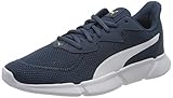 interflexio ag Schnürverschluss PUMA Unisex INTERFLEX Runner Sneaker, Blau Dark Denim White Yellow Alert, 43 EU