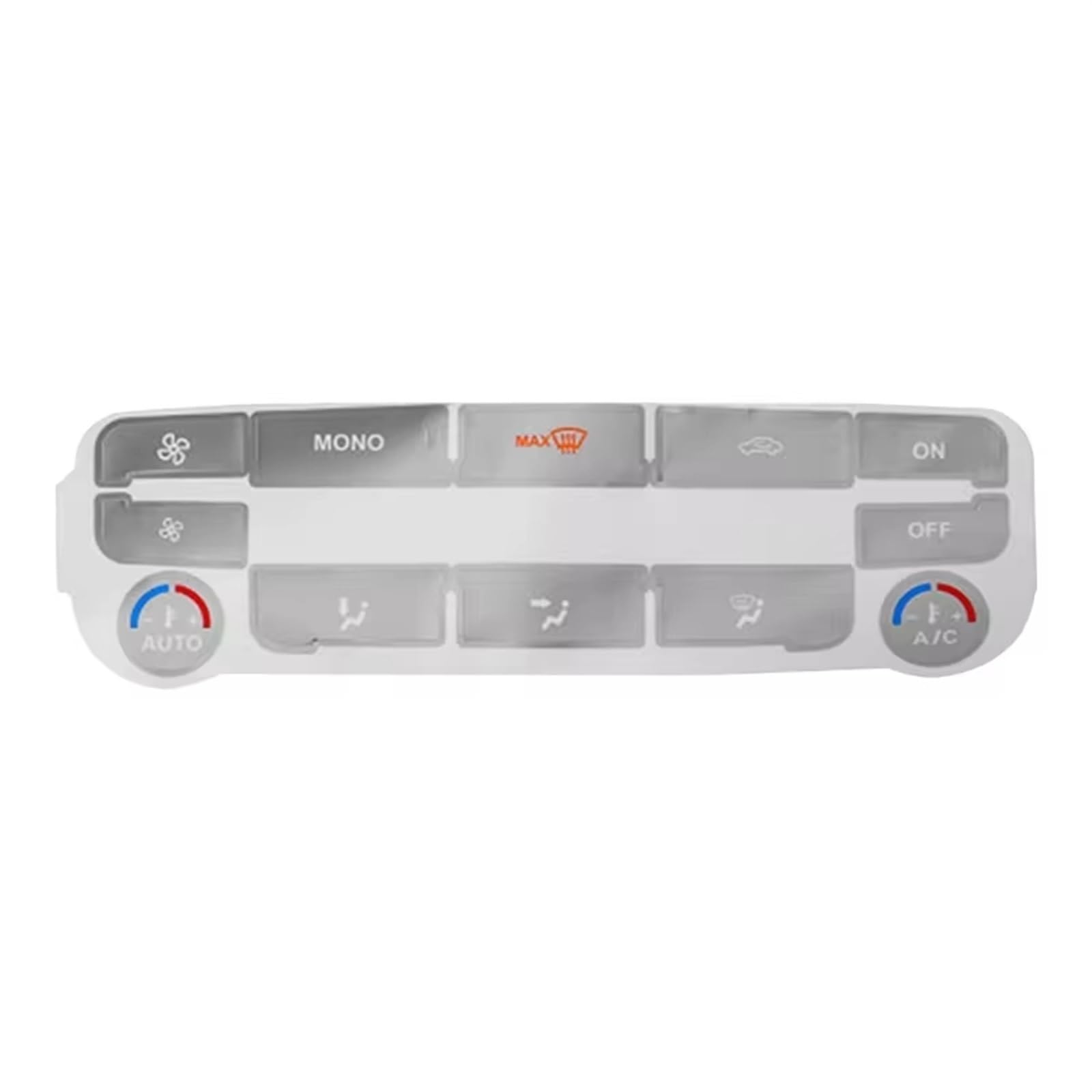 Button Repair Sticker Compatible with for S-Max for Mondeo Car Air Condition AC Climate Control Button Repair Sticker Decal Fix Ugly Button(Silver)