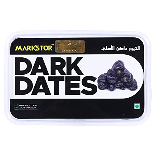 Image of Markstor Dark Dates - Premium Fresh & Soft Dates - 400g