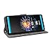 LMFULM® Case for Sony Xperia 10 III SO-52B/ SOG04/ XQ-BT52 (6.0 Inch) PU Leather Case Magnetic Phone Protective Cover with Stand Holster Anti-Theft Brush Wallet Retro Scrub Black