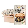Snak Club Peanut Butter Chocolate Trail Mix with Peanuts, Peanut Butter M&MS, Toffee Peanuts, and Pretzels, 6 oz Per Bag, 6 Resealable Bags