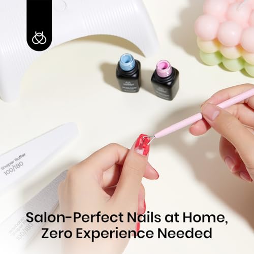Image of Beetles Gel Nail Remover Tool Dual-end Cuticle Pusher, Triangle End Remove Gel Polish Angled End Clean Crevice Dirt Two in One Tool Dead Skin Nail Scraper Stainless Steel Pink Remover Pusher