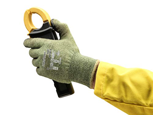 Ansell Powerflex 80-813 Dupont Kevlar Special Purpose Glove With Knitwrist, Flame/Cut Resistance, Size 10 (Pack Of 12 Pair) #TOP5
