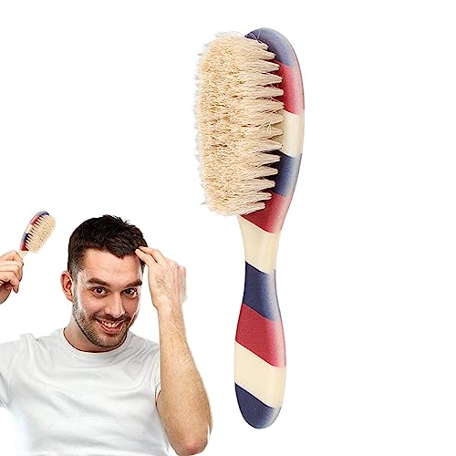 Brosse à cheveux en poils de sanglier, brosse à cheveux douce pour trancher les cheveux – Accessoires de coiffure pour homme, père, mari, fils, petit ami Zorq