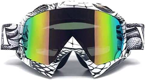 Zdatt Motocross Goggles, ATV Goggles Adult Dirt Bike MX Goggle Glasses and Anti Fog Motorcycle Goggles
