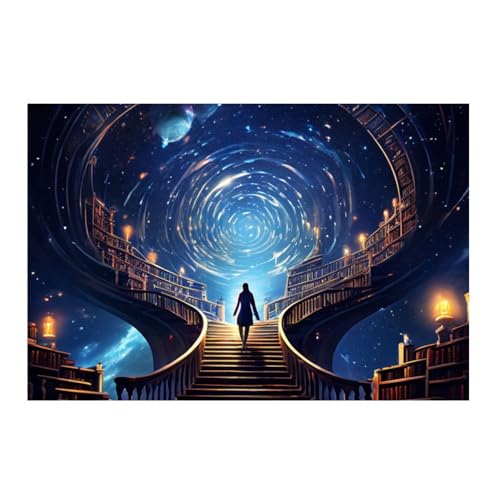 Poster GAEKKO Les escaliers dans le ciel tableau mural salon chambre adulte 50x50 cm