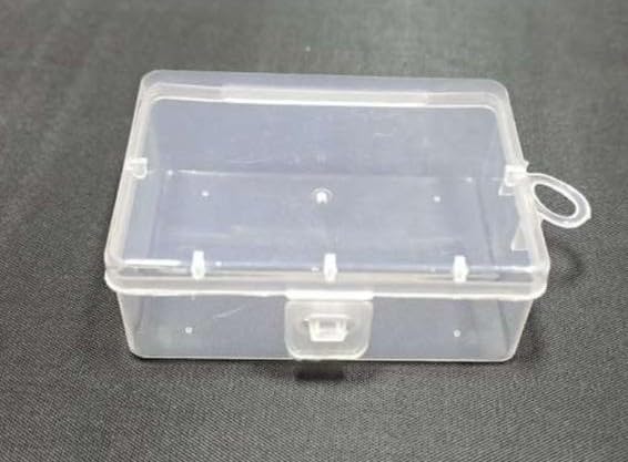 Right Kimi Plastic small article Storage Containers, Set of 3 different Sizes, Wall-Mountable, Clear, 3 pcs set (KIMI 33 (8.7cmx6.2cmx2.3cm))-image-11