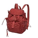 Bolsa Farm Pipoquinha Gráfico Tropi Puffer cor Bordô