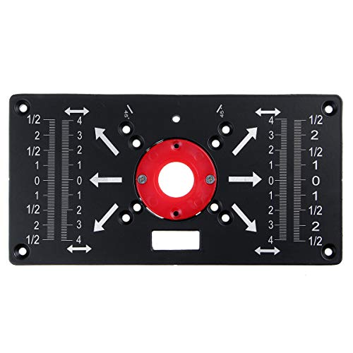 Máquina de recorte flip panel carpintería router tabla placa de inserción de aluminio 8mm 5