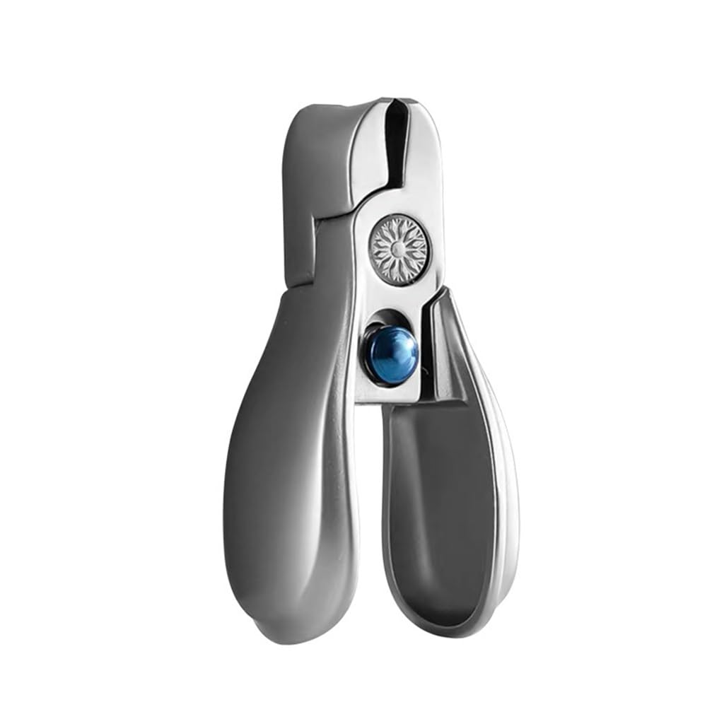 Coupe-ongles en acier inoxydable ensemble de manucure avec réservoir anti-éclaboussures