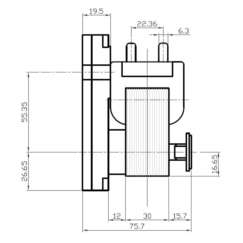 MOTORIDUTTORE KENTA PER STUFA A PELLET K9115107, ALBERO CAVO 8,5 MM, 2,5 RPM – RIF. INT. 2079