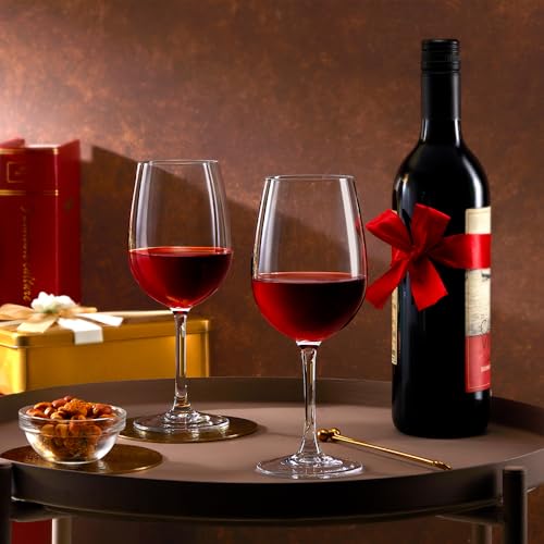 Image of Borosil 450ml x 2pc Opera Wine Glass Set | Wine Glasses for Red & White Wine, Cocktails & Mocktails | Elegant Glassware for Home, Parties & Gifting