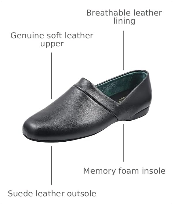 PAMIR Men's Opera Genuine Leather Slippers
