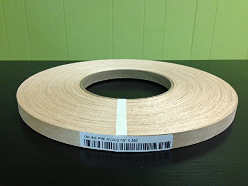 Okume Wood Veneer Edgebanding Automatic 3/4" X 500' Roll - No Glue