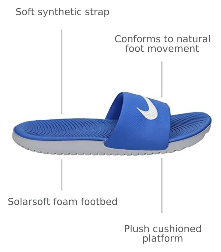 Image of Nike Unisex Kids' Kawa Slides - Boys Girls Toddlers & Baby Sandals