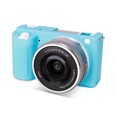 Funda de silicona para cámara Sony ZV-E10 color azul