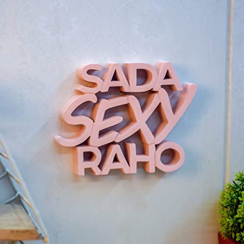 Image of Nukkad Tales Sada Sexy Raho Pink Showpiece Home Decor Items Birthday Gift Items for Couples Gift for Girls (7 x 5.40 inch)