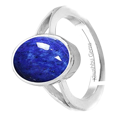Lapis lazuli lajward bague en pierre naturelle bleue pour le quotidien des hommes et femmes