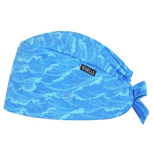 Image of Scrub Caps for Men and Women with Buttons, Classic Surgical Caps | Double-Sided Printed, Adjustable,Long Hours, Sweatbands, Fabric Help Reduce Static Buildup