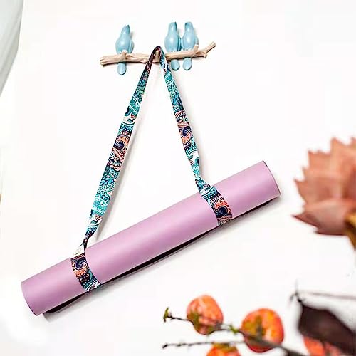 LABUYI 1 Pieza Correa Para Esterilla De Yoga,Correa Ajustable Para Esterilla De Yoga,Correa De Transporte Para Yoga Para Pilates,Yoga,Ejercicios,Aeróbica,Colchoneta Fitness Para Exteriores y Deporte - Imagen 6