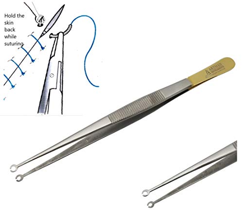 Corn Suture Tweezers Straight Surgical Forceps Pliers ARTMAN Br