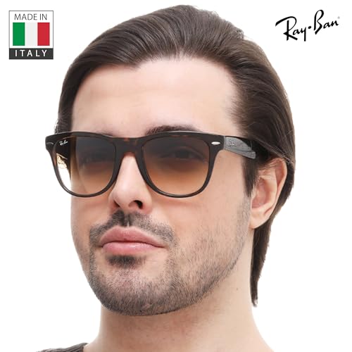 Image of Ray-Ban RB4105 WAYFARER FOLDING CLASSIC Square Shape Sunglasses for Men with Official Eyewear Kit