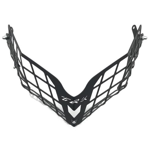 Grille de protection phare moto TRK502 finition acier - 6