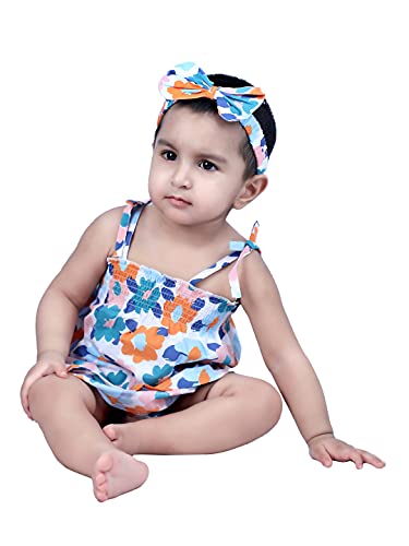 Image of Nino Bambino Cotton Dress for Baby Girl Midi NBJS00MC436-12-18M Multicolour