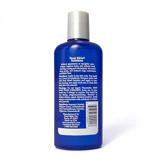 tend skin solution for unsightly razor bumps ingrown hair and razor burns post shaving and waxing toner for men and women made in usa 4 oz
