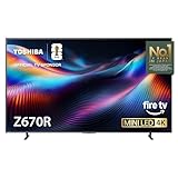 Toshiba 100" Z670 Series Mini-LED 4K UHD Smart Fire TV (100Z670R, 2026 New) - QLED, Native 144Hz, HDR10+, Dolby Vision IQ, REGZA Engine Zri, Dolby Atmos, Game Mode Pro, Alexa Built-in, Japan Quality