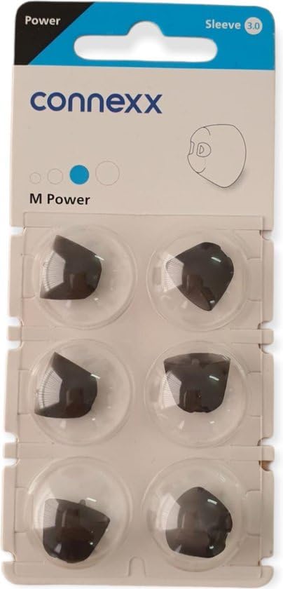 Signia Connexx Sleeve |0 M Power Hörgeräteschirmchen - Blau Silikon für In-Ohr Signia & Audioservice Hörgeräte - Austaus