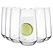 Produktbild Glasmark KROSNO 1992 Trinkgläser Set Longdrinkgläser 6 Stück 430 ml Gläser Wassergläser Cocktailgläser Highball Glas Spülmaschinenfest