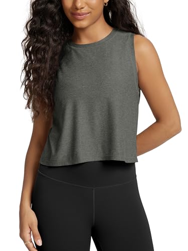 Image of ODODOS Women's Performance Tank Ultra Soft odSTRATUM Tech Sleeveless Tee Shirts High Crew Neck Pullover Top