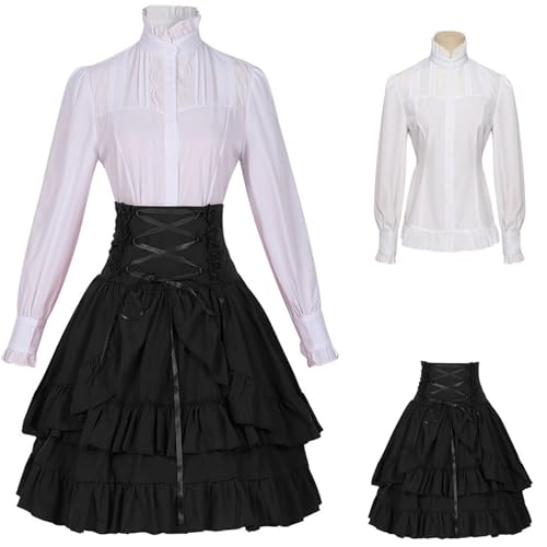 Robe de bal médiévale ajustable pour morphologies féminines variées - 3