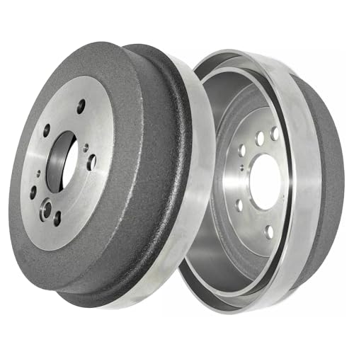 Image of Detroit Axle - 2pc Rear Brake Drums for 02-06 Toyota Camry 02-03 Solara