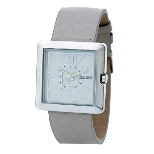 Pertegaz Reloj Analógico para Mujeres de Cuarzo con Correa en Cuero PDS-014