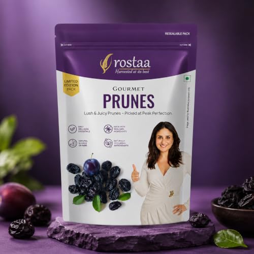 Image of Rostaa Gourmet Prunes 227 gms | Boosts Gut, Bone & Heart Health | Helps Manage Blood Sugar | High in Fiber & Antioxidants | Premium 100% Natural Snack