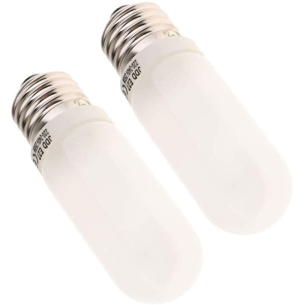 2pcs JDD Type 250W 220-240V E27 (Standard Edison Screw) Frosted Halogen Light Bulb, Replacement Modeling Bulb for Photo Studio Strobe Lighting