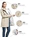 33,000ft Damen Leichte Wasserdichte Softshell Regenjacke Lange Funktionsjacke Übergangsjacke Windjacke Atmungsaktive Regenparka mit Kapuze Regenmantel für Wandern Laufen Sporten Hellkahki M